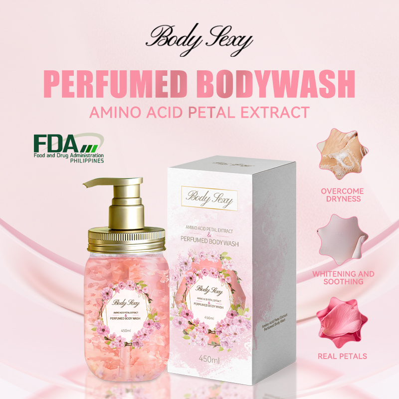 BodySexy Amino Acid Petal Whitening  Body Wash Shower Gel (Gift Box)